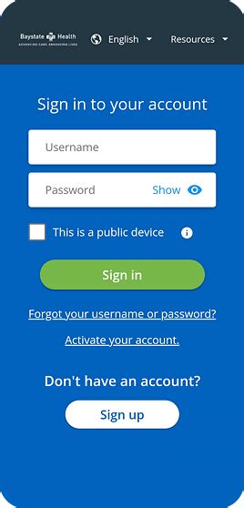 MyBaystate Patient Portal .